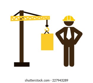 under construction graphic design , vector illustration