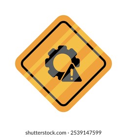 Icono en construcción. Ilustración vectorial de color.