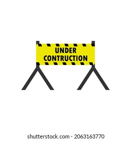 Under construction icon design template vector isolated illustration