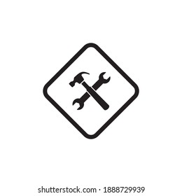 under construction icon symbol sign vector