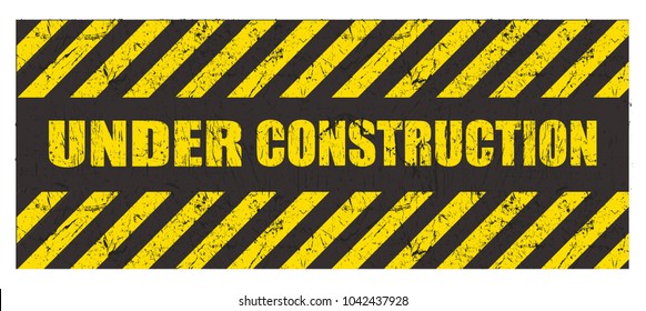 Under Construction Industrial Sign Vector Illustration Stock Vector ...