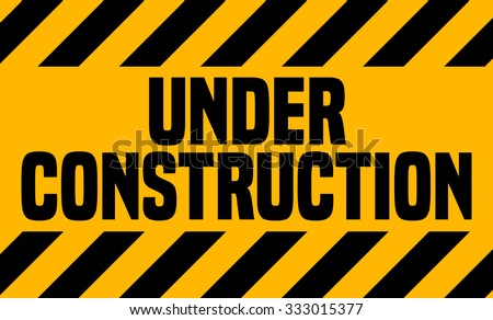Under Construction Industrial Sign, Vector Illustration.