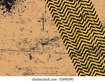 under construction - industrial vector poster