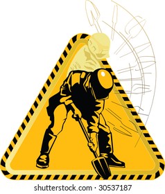 Under construction for internet web page, The builder