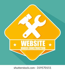 Under construction machinery and equipment design, vector illustration.