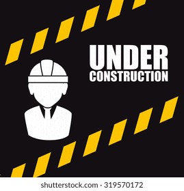 Under construction machinery and equipment design, vector illustration.