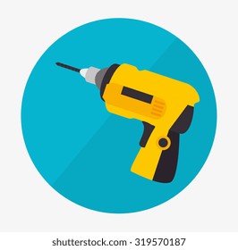Under construction machinery and equipment design, vector illustration.