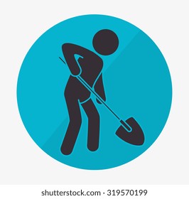 Under construction machinery and equipment design, vector illustration.