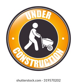 Under construction machinery and equipment design, vector illustration.