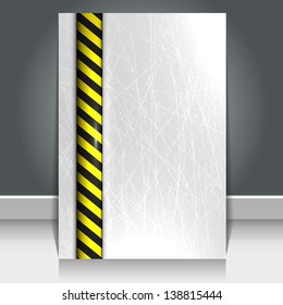 Under Construction Metallic Background Vector Design