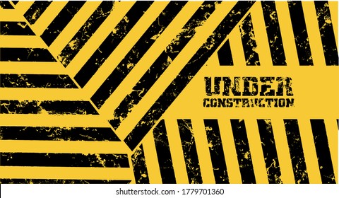 under construction on warning sign.