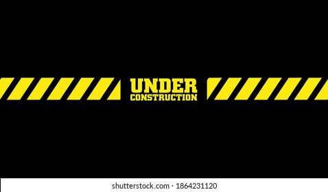 en construcción en señal de advertencia.