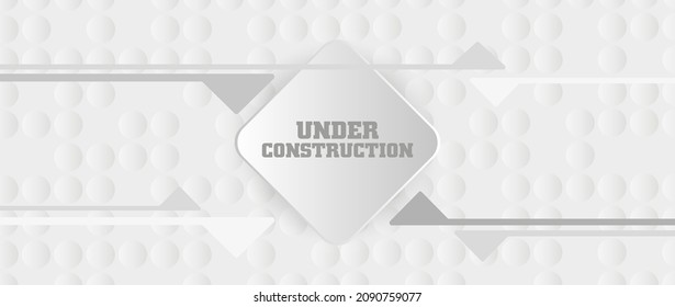 en construcción en señal de advertencia.