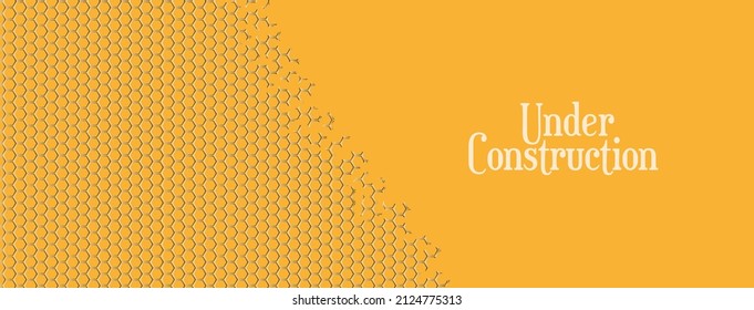 under construction on warning sign.