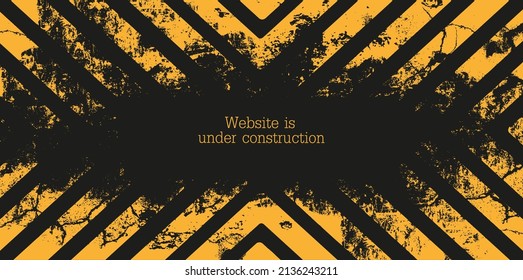 en construcción en señal de advertencia.
