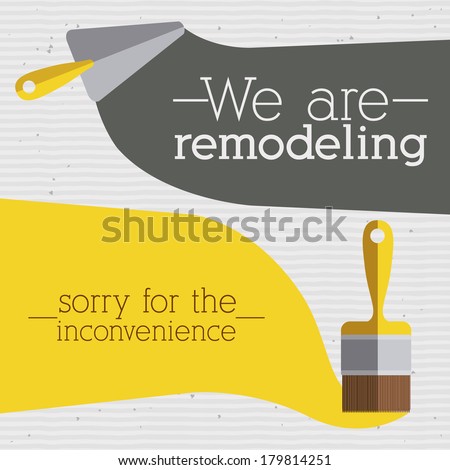 under construction over dotted  background vector illustration    Stock photo © 