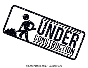 Under construction over white background  design, vector illustration.
