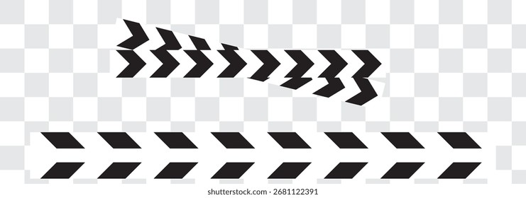 Under construction page with yellow caution tape and black warning lines. Construction hazard border design, ideal for web maintenance, alerts, and security notice banners. Vector illustration
