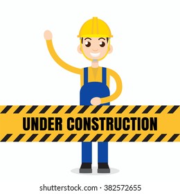 Under construction people