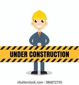 Under construction people