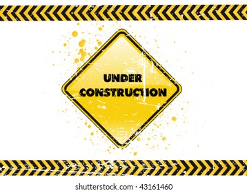 Under Construction Poster Stock Vector (Royalty Free) 43161460 ...