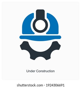 Under construction or production icon concept