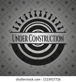 Under Construction realistic black emblem