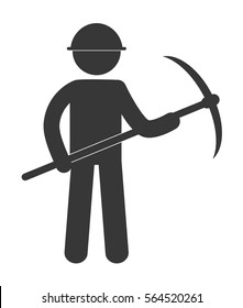 under construction related pictogram image vector illustration design 
