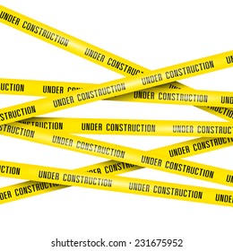 under construction ribbons