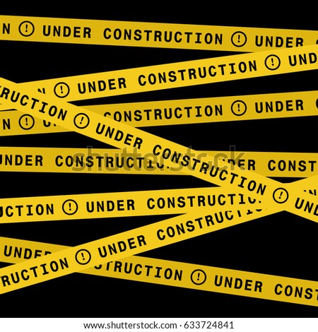 Under construction ribbons