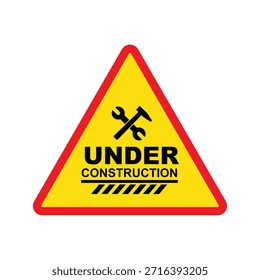 Under Construction Road Sign . 