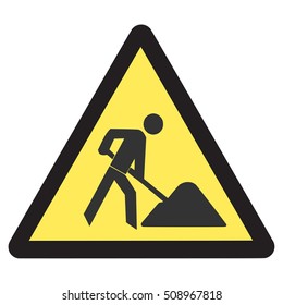 under construction road sign 
