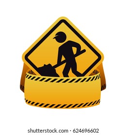 Under construction road sign