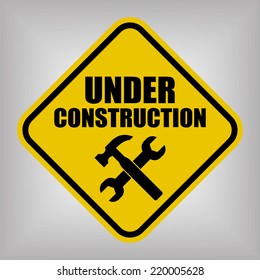 Cautionunder Construction Sign Vector Stock Vector (Royalty Free) 478228114