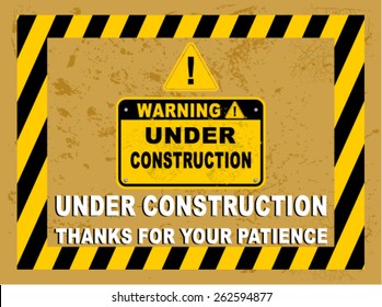 UNDER CONSTRUCTION, SIGN