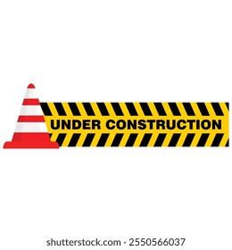 Under Construction, sign and board vector