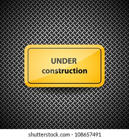 Under construction sign, eps10