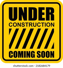 bajo signo de construcción y etiqueta