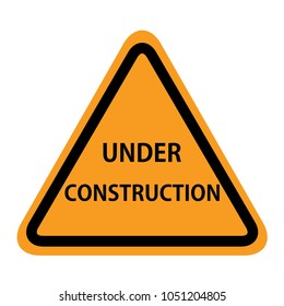 Under construction sign on white background,vector illustration.