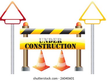 Under Construction Sign Symbols Stock Vector (Royalty Free) 26040601 ...