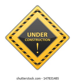 Under construction sign, vector eps10 illustration