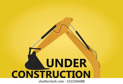 Under construction sign. vector illustration.