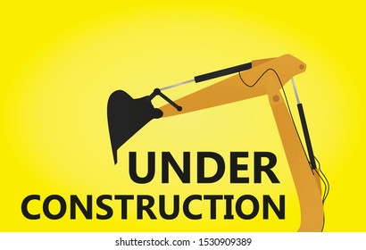 Under construction sign. vector illustration.