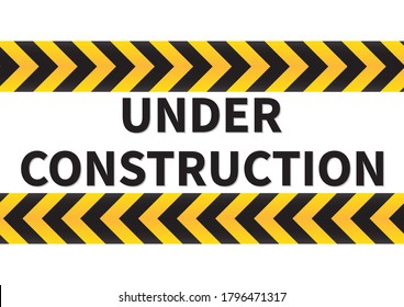 Road Work Ahead Sign Caution Lines Stock Vector (Royalty Free ...