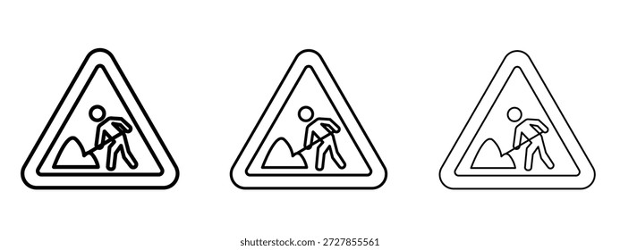 Unter Konstruktionszeichen Vektor Logo Design Template. Bearbeitbare Strichgrafiken.