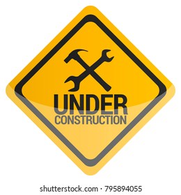 Under Construction Sign Stock Vector (Royalty Free) 218549008 ...