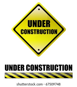 Under Construction Signs Stock Vector (Royalty Free) 67509748 ...