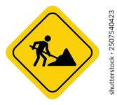 Under construction site warning sign. Road barrier highway sign, barricade block highway. Traffic cones, stop sign. Road safety and prevention of accidents during road construction. road work ahead.