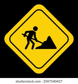 Under construction site warning sign. Road barrier highway sign, barricade block highway. Traffic cones, stop sign. Road safety and prevention of accidents during road construction. road work ahead.