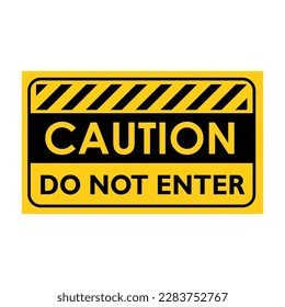 Under construction tape warning banner vector 